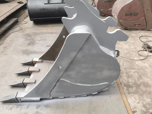 Heavy Duty Steel Excavator Digging Bucket 1 Cubic Meter Capacity Powder Coated Surface