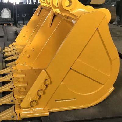 Heavy Duty Steel Excavator Digging Bucket 1 Cubic Meter Capacity Powder Coated Surface