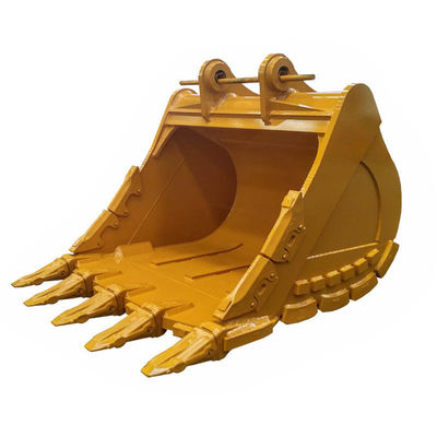 Customized 600mm Width Backhoe Excavator Bucket Rat Tail Bucket With Tiger Teeth