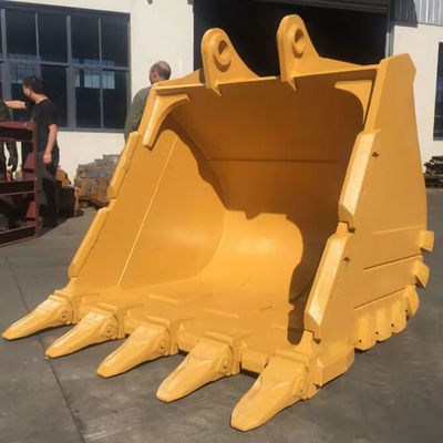 Curved Reinforced Excavator Digging Bucket Heavy Duty Powder Coated Excavator Attachment