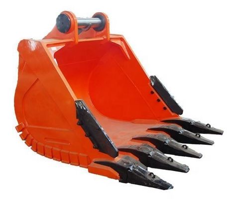 High Strength Steel Digging Bucket With Bolt On Hinge For Excavators Reinforced