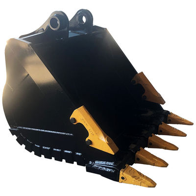 Curved One Cubic Meter Digging Bucket Of Excavator With Replaceable Teeth