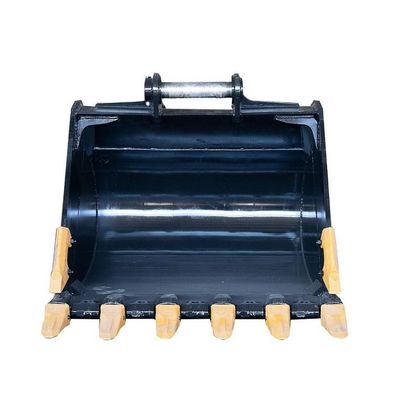 Curved One Cubic Meter Digging Bucket Of Excavator With Replaceable Teeth