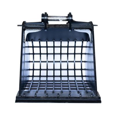 Custom Excavator Sieve Bucket  Steel Digging Rock Sieve Bucket 1 Cubic Meter
