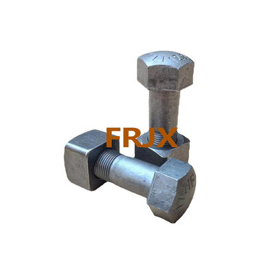Hardness Forged Excavator Track Bolts Black Oxide Finish With Right Hand Thread ISO Certified