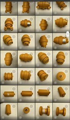 Excavator support wheels, load-bearing wheels, and roller wheels